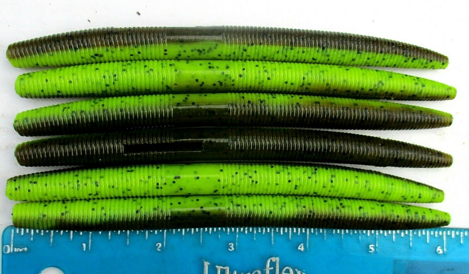 15ct BULLFROG 6" SALTY SENKOS style Bass Fishing Lures Worms Pro Soft StickBaits - Image 5