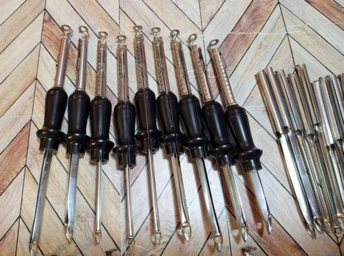 1940's punch needle tools Lot of 51 for embroidery yarn craft rugs and more MINT - Bild 2 von 7