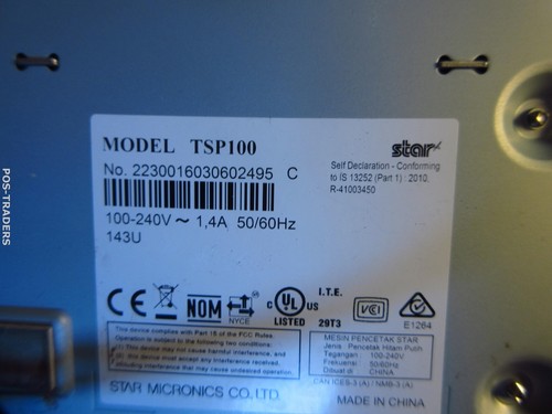 Epson TM-T70II M296A USB Thermal POS 80mm Receipt Printer PORTS DAMAGED - DEFECT - Bild 5 von 5