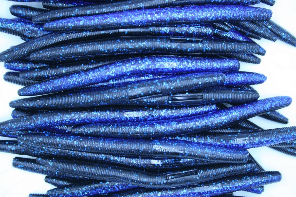 black and blue fishing lure Coho Fly Purple and color Bongo 3.7 - Black N