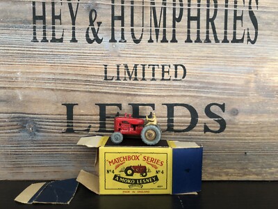 Matchbox Lesney Moko no.4B-1.First Version VNM OVP B-1.Version von 1957