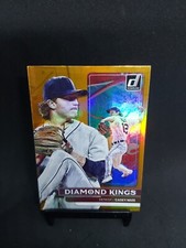 2022 Panini Donruss Baseball Casey Mize #8 Diamond Kings Holo Orange