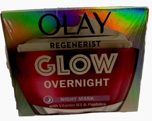 Olay Glow Regenerist Overnight Face Mask With Vitamin B3 + Peptides/50ml/ - Picture 2 of 18
