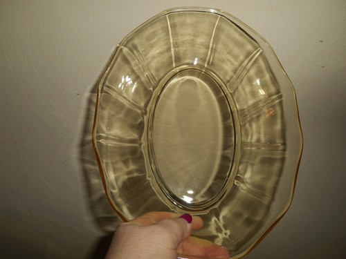 Schöne Topas Fostoria Fairfax elegante Glas 10" ovale Servierschüssel - Bild 7 von 8
