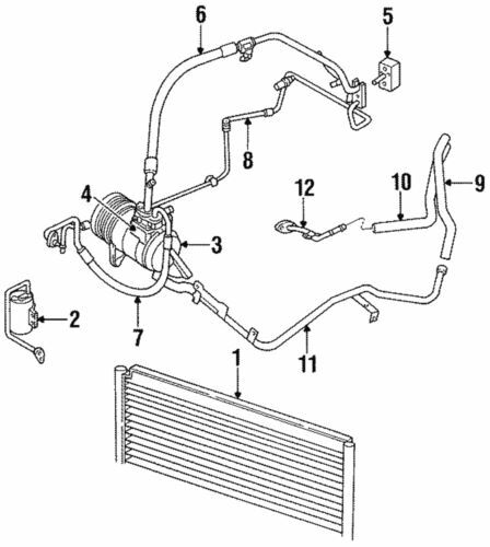 Condensador de aire acondicionado para Dodge Grand Caravan 1999-2000 (P/N 5016793AC)