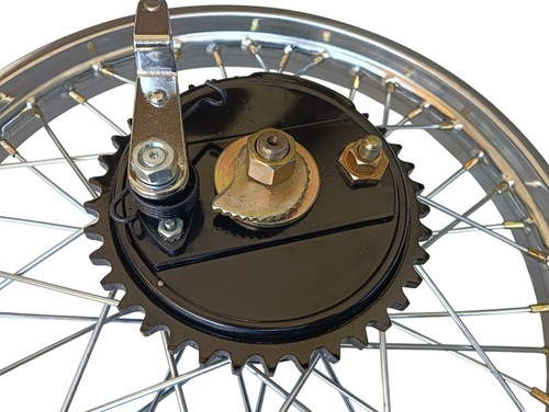 ROYAL ENFIELD BSA NORTON 19" DELANTERO TRASERO VINTAGE MEDIO ANCHO BUJE RUEDA CONJUNTO - Imagen 9 de 11