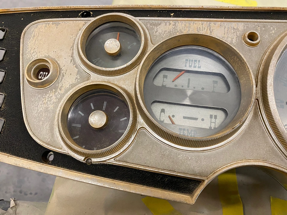 Cuadro de instrumentos Plymouth Fury 1963 velocímetro bisel medidores Foto 3 de 4