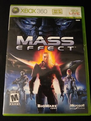 Xbox 360 Game. Mass Effect (Microsoft 2007). CIB Complete. 