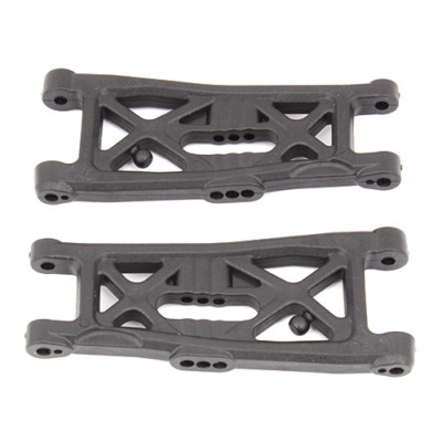 Team Associated RC10B6 FT Front Suspension Arms, gull wing, carbon fiber 91872