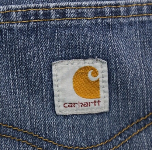 Pantalones de mezclilla para hombre Carhartt calce relajado desgastados talla 36x32 (medida 36x31) - Imagen 10 de 10