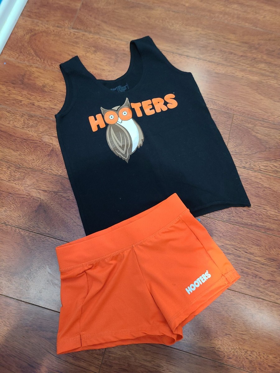 Hooters girl orange　トップスショートパンツ 　ユニフォーム Hooters girl orange トップスショートパンツ ユニフォーム