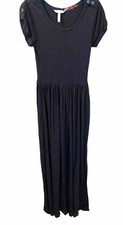 Matilda Jane Dress Blue Deep Water Maxi Size S Pockets Comfort Knit