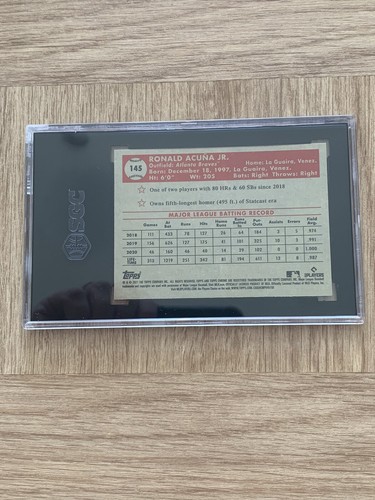 2021 Topps Ch Platinum #145 Ronald Acuna Jr. XFractor MLB Baseball Card SGC 10 - Picture 2 of 3
