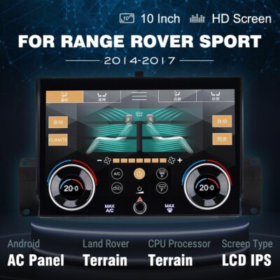 10'' Touch Screen Air Conditioning Control Panel For 2014-2017 Land Rover