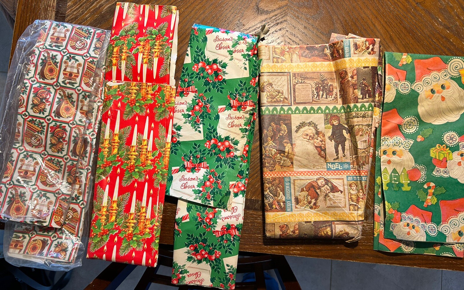 Vintage Christmas Wrapping Paper eBay