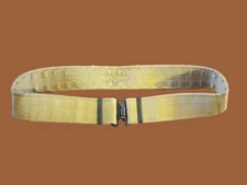 BRITISH MILITARY KHAKI WEB COMBAT PISTOL BELT PATTERN 37 1950's VINTAGE NOS