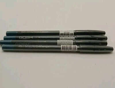 4x Gosh Water Proof Velvet Touch Eyeliner Pretty Patrol Blue