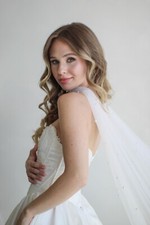 Wedding tulle Scarf Accessory soft tulle bridal pearl scarf