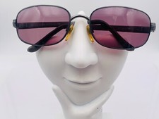 Vintage Sergio Tacchini ST1070 Gunmetal Oval Sunglasses Italy FRAMES ONLY