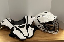 Cascade CPVR M/L Lacrosse Helmet White  And S...