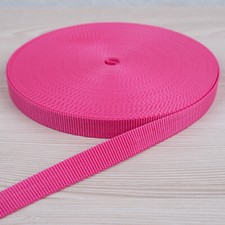 25 METER Gurtband pink 20mm breit PP [0,40€/m] ca. 1.4mm stark Taschengurt Gurt