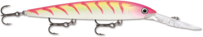 Rapala Down Deep Husky Jerk 14 Crankbait  (UV Pink Tiger)