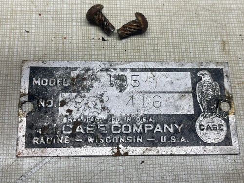 CASE 195 Tractor ID Tag And Rivets | eBay