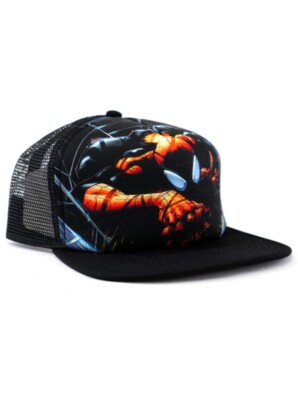 Spider-Man Adjustable Hat Marvel Comics Black New With Tags