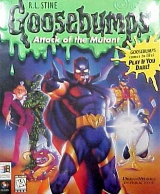 Goosebumps: Attack Of The Mutant PC CD R.L. Stine's stop evil maze action game!