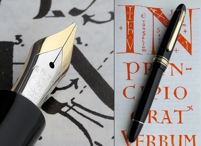 Montblanc 144 Celluloid Füllfederhalter 50er Jahre. 14C B Full Flex Feder. Serviced. Selten