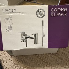 Cooke And Lewis Cirque 2 tap hole bath mixer taps polished chrome New In Box
