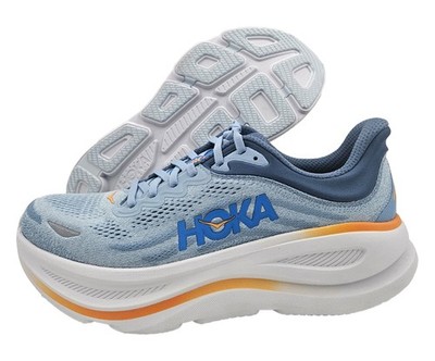 HOKA Bondi 9 Mens Shoes Size 9, Color: Drizzle/Downpour