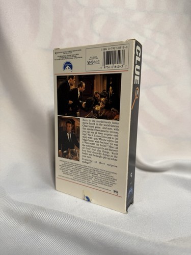 CLUE The Movie | VHS 1985 Vintage Rare Tim Curry Madeline Kahn Christopher Lloyd - Picture 3 of 4