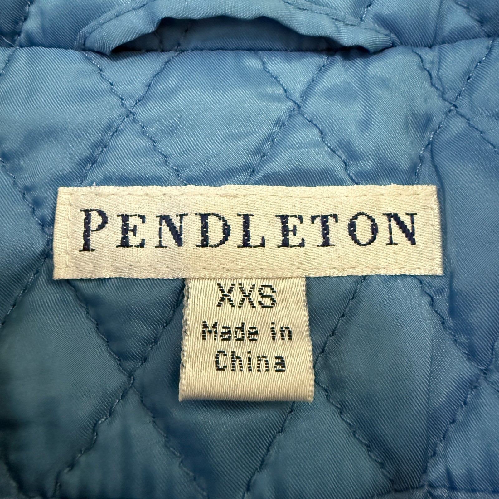Pendleton Blue Quilted Lightweight Jacket Womens … - image 4