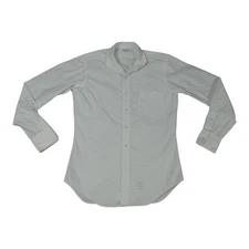 Thom Browne Button Up Shirt Mens M Sz 3 White Cutaway Collar