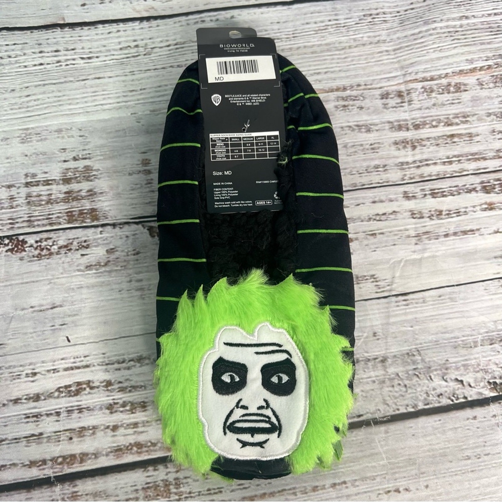 SAOLA Beetlejuice Pantofole Personaggio Ciabatte Calzini Suola Antiscivolo Uomo 6 8 Donna 7 9