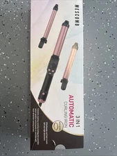 New Mescomb 3 in 1 Automatic Curling Iron  3 Sizes Of Barrels Auto Rotate