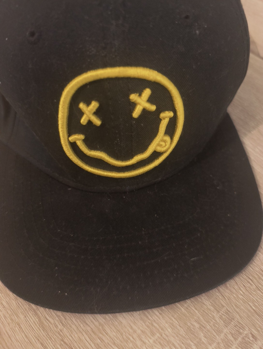 Nirvana Nevermind Smiley Face Hat Cap Strap Back … - image 5