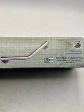 16” Designer Angled Grab Bar Safe Home Concealed Mount Satin Nickel New Open Box