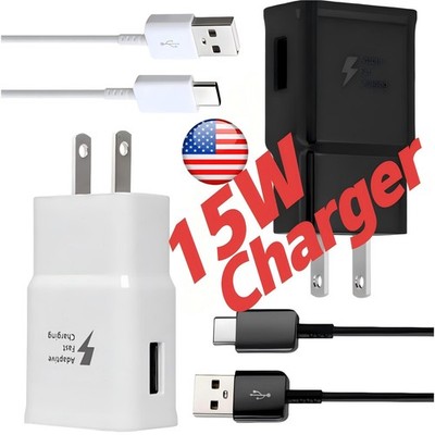 Universal Wall Charger Plug/ USB Type C Cable Charging For Samsung Galaxy Series