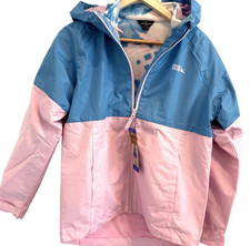 NWT Eddie Bauer Coat Girls Large 14 16 Pink Blue 3-in-1 Jacket Hooded Water Rest