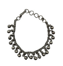 Vintage Indian Silver Tone Ethnic Belly Dancing Jingle Balls Anklet Bracelet