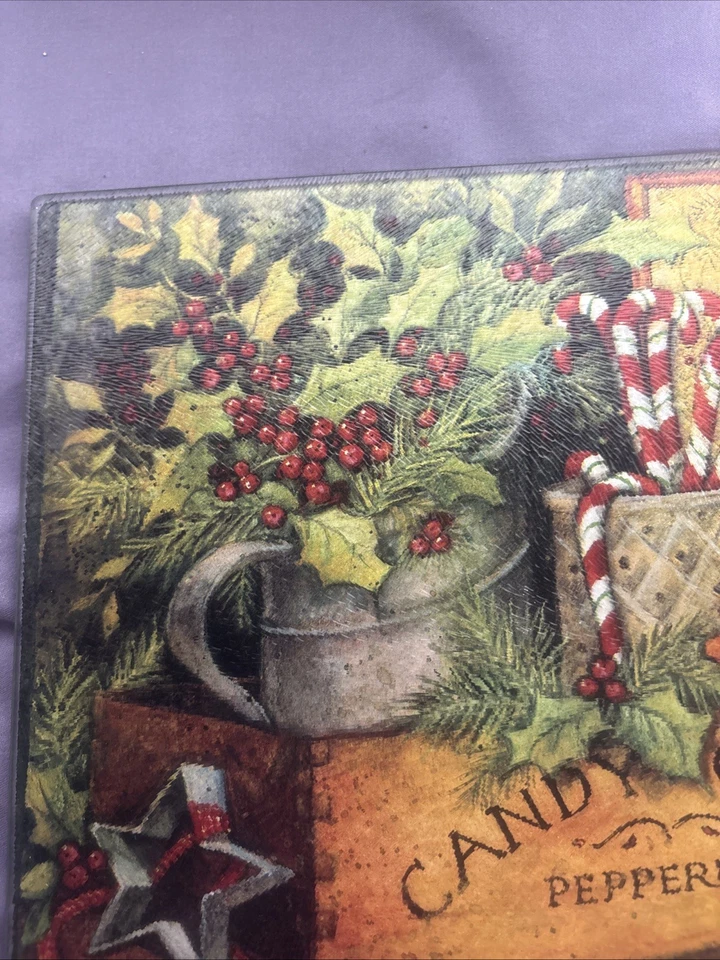 Susan Winget Glass Christmas/Snowman cutting Board 12x8 - Изображение 4 из 4
