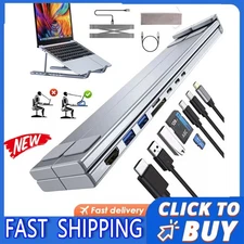 8-in-1 Docking Dock Laptop Stand Laptop Stand USBC HUB Laptop Docking Station JQ