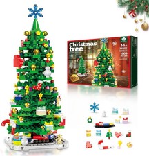 Christmas Tree Building Blocks Kit, Christmas Tree Toy Bricks, Creative Home Dec