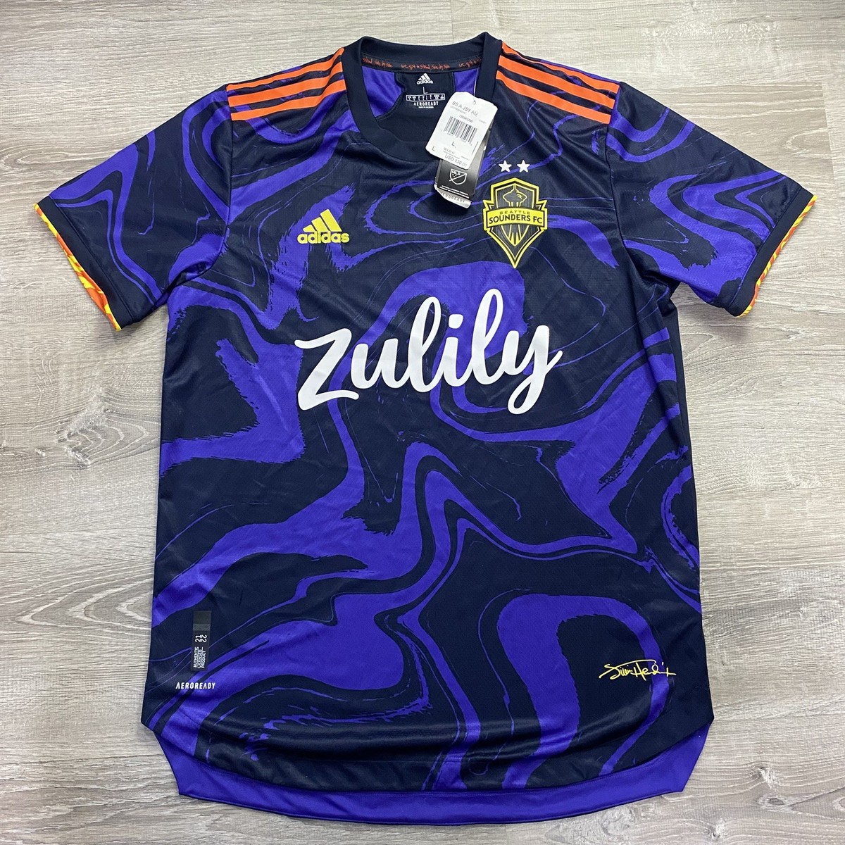 adidas Seattle Sounders Size L Men's Jersey - Purple for sale
