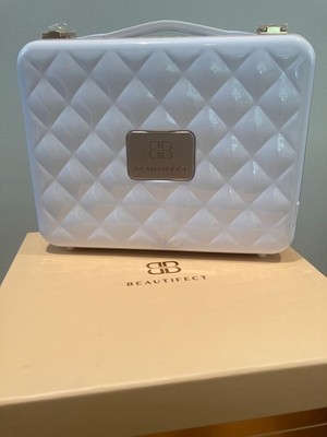 Beautifect Portable Makeup Box White, Rose Gold, LED Lights, New in opened box