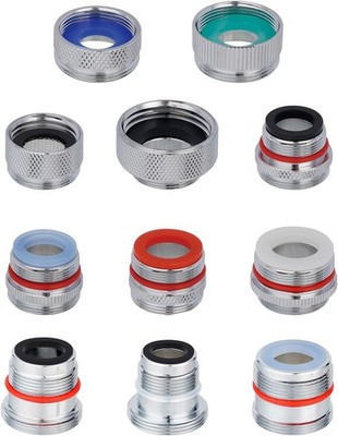 Hibbent 11 Pieces Faucet Adapter Kit, Kitchen Sink Brass Aerator Adapter Set