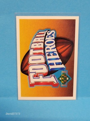 1991 Upper Deck Joe Montana Heroes #NNO Title / Header Card
