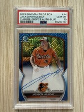 2023 Bowman Chrome Jackson Holliday Auto Blue Mojo /150 PSA 10 Mega Box #BMA-JH